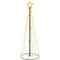 LED-Weihnachtsbaum,Outdoor-Lichterketten Kegelform Warmweiß 108 LEDs 70x180 cm vidaXL von BONNEVIE