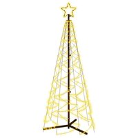 LED-Weihnachtsbaum,Outdoor-Lichterketten Kegelform Warmweiß 200 LEDs 70x180 cm vidaXL von BONNEVIE