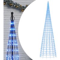 LED-Weihnachtsbaum für Fahnenmast 3000 LEDs Blau 800 cm vidaXL255823 von BONNEVIE