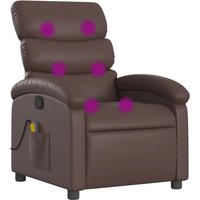 Bonnevie - Massagesessel Braun Kunstleder vidaXL663475 von BONNEVIE