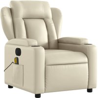 Massagesessel Elektrisch Creme Kunstleder vidaXL53824 von BONNEVIE