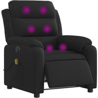 Massagesessel Elektrisch Schwarz Stoff vidaXL von VIDAXL