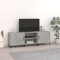 Bonnevie - Moderne TV-Möbel, TV-Lowboard TV-Schrank für das Wohnzimmer Betongrau 150x30x50 cm Holzwerkstoff -FV34777 - Grau von BONNEVIE