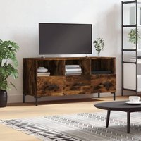 Moderne TV-Möbel, TV-Lowboard TV-Schrank für das Wohnzimmer Räuchereiche 102x36x50 cm Holzwerkstoff -FV38851 - Braun von BONNEVIE