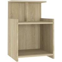 Bonnevie - Nachttisch,Beistelltisch Sonoma-Eiche 40x35x60 cm Holzwerkstoff vidaXL von BONNEVIE