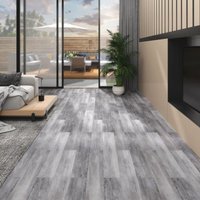 Bonnevie - PVC-Fliesen 5,02 m² 2 mm Selbstklebend Matt Holz Grau CFW422630 von BONNEVIE