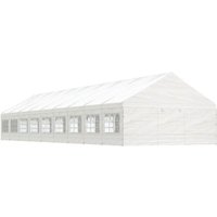 Pavillon mit Dach Weiß 20,07x5,88x3,75 m Polyethylen vidaXL23885 von BONNEVIE