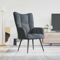 Vidaxl - Relaxsessel Dunkelgrau Samt von VIDAXL