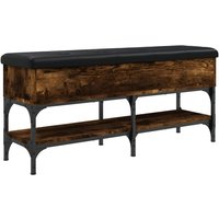 Schuhbank Räuchereiche 102x32x45 cm Holzwerkstoff Vidaxl von VIDAXL