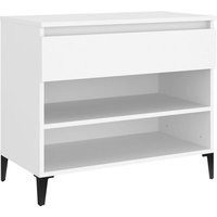 Schuhregal Weiß 70x36x60 cm Holzwerkstoff vidaXL von JINLEFU