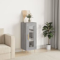 Sideboard 34,5x34x90 cm - Kommode für Wohnzimmer - Schrank Anrichte Grau Sonoma Holzwerkstoff -FV42150 von BONNEVIE