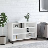 Sideboard Kommode Weiß für Wohnzimmer - Schrank Anrichte 103,5x35x70 cm Holzwerkstoff -FV11400 von BONNEVIE