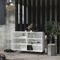 Sideboard Kommode Weiß für Wohnzimmer - Schrank Anrichte 103,5x35x70 cm Holzwerkstoff -FV49562 von BONNEVIE