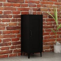 Sideboard Kommode für Wohnzimmer - Schrank Anrichte Schwarz 34,5x34x90 cm Holzwerkstoff -FV99892 von BONNEVIE