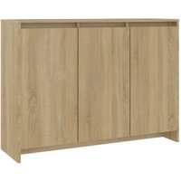 Bonnevie - Sideboard Sonoma-Eiche 102x33x75 cm Holzwerkstoff vidaXL787382 von BONNEVIE