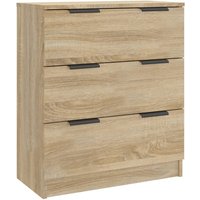 Sideboard,Kommode Sonoma-Eiche 60x30x70 cm Holzwerkstoff vidaXL von BONNEVIE