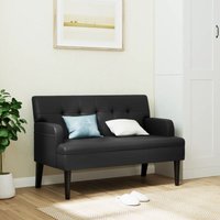 Sitzbank mit Rückenlehne Schwarz 112x65,5x75 cm Kunstleder CFW239859 Sitzbank mit Rückenlehne Schwarz 112x65,5x75 cm Kunstleder CFW239859 von BONNEVIE