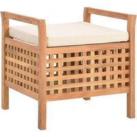 Sitzbank mit Stauraum 49×48×49 cm Walnuss Massivholz CFW552492 Sitzbank mit Stauraum 49×48×49 cm Walnuss Massivholz CFW552492 von BONNEVIE