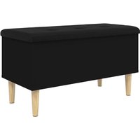 Sitzbank mit Stauraum Schwarz 82x42x46 cm Holzwerkstoff vidaXL42557 von BONNEVIE