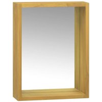 Bonnevie - Spiegelschrank,Bad Hängeschrank 30x10x40 cm Massivholz Teak vidaXL von BONNEVIE