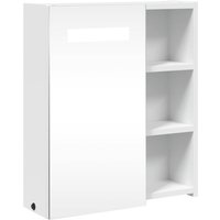 Spiegelschrank mit LED-Beleuchtung Weiß 45x13x52 cm vidaXL987829 von BONNEVIE