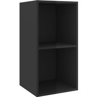 Bonnevie - TV-Wandschrank TV-Schrank Hochglanz-Schwarz 37x37x72 cm Holzwerkstoff vidaXL von BONNEVIE