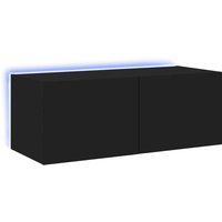 Vidaxl - TV-Wandschrank mit LED-Leuchten Schwarz 80x35x31 cm Vidaxl - TV-Wandschrank mit LED-Leuchten Schwarz 80x35x31 cm von VIDAXL