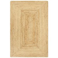 Teppich Handgefertigt Jute Natur 80x160 cm vidaXL380027 von BONNEVIE