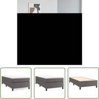 The Living Store Bettgestell Grau 90x200 cm Kunstleder - Bettes Gestell - Schlafzimmer Möbel - Kunstleder Bett - Doppelbett - Einzelbett The Living Store Bettgestell Grau 90x200 cm Kunstleder - Bettes Gestell - Schlafzimmer Möbel - Kunstleder Bett - Doppelbett - Einzelbett von BONNEVIE