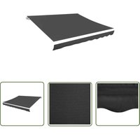 The Living Store Markisenbespannung Canvas Anthrazit 450x300 cm - Markisenbespannung - Markise - Sonnenschutz - Outdoor Dekoration - Gartendekoration The Living Store Markisenbespannung Canvas Anthrazit 450x300 cm - Markisenbespannung - Markise - Sonnenschutz - Outdoor Dekoration - Gartendekoration von BONNEVIE