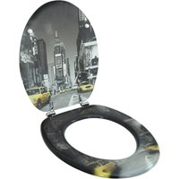 Toilettensitz WC-Sitz mdf New York Design Vidaxl Toilettensitz WC-Sitz mdf New York Design Vidaxl von VIDAXL