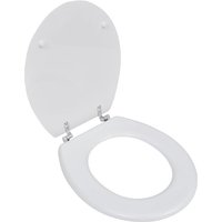 Bonnevie - Toilettensitz mdf Deckel Schlichtes Design Weiß vidaXL653435 von BONNEVIE