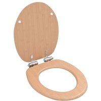 Bonnevie - Toilettensitz mit Soft-Close-Deckel mdf Bambus-Design vidaXL829105 von BONNEVIE