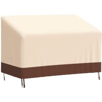 Vidaxl - Abdeckung für 2-Sitzer-Bank Beige 132x71x56/81 cm 600D Oxford Beige von BONNEVIE