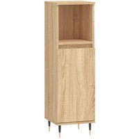 Badschrank,Badezimmerschrank Sonoma-Eiche 30x30x100 cm Holzwerkstoff vidaXL von BONNEVIE