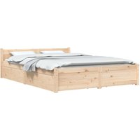 Bett mit Schubladen 140x200 cm Vidaxl von VIDAXL