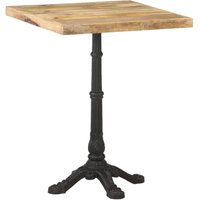 Bistrotisch 60x60x77 cm Raues Mangoholz vidaXL64101 von BONNEVIE