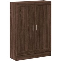 Bücherschrank Braun Eichen-Optik 82,5x30,5x115 cm Holzwerkstoff Vidaxl Braun von BONNEVIE