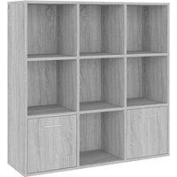 Vidaxl - Bücherschrank Grau Sonoma 98x30x98 cm Grau von BONNEVIE