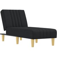 Bonnevie - Chaiselongue Schwarz Stoff vidaXL484516 von BONNEVIE