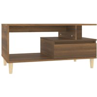 Bonnevie - Couchtische Kaffeetisch Braun Eichen-Optik 90x49x45 cm Holzwerkstoff vidaXL von BONNEVIE