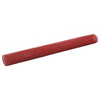 Bonnevie - Drahtzaun Stahl,Maschendrahtzaun mit PVC-Beschichtung 10x1,5 m Rot vidaXL von BONNEVIE