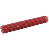 Bonnevie - Drahtzaun Stahl,Maschendrahtzaun mit PVC-Beschichtung 10x1 m Rot vidaXL von BONNEVIE