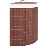 Eck-Wäschekorb Bambus Braun 60 l Vidaxl von VIDAXL
