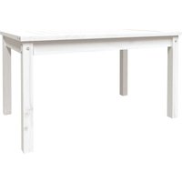 Gartentisch,Terrassentisch Weiß 82,5x50,5x45 cm Massivholz Kiefer vidaXL von BONNEVIE