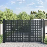 Gartentor,Gartentür Anthrazit 300x225 cm Stahl vidaXL von BONNEVIE