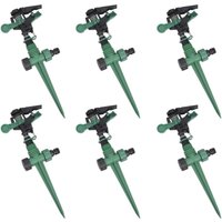 Bonnevie - Impuls-Rasensprenger Sprenger Sprinkler Impulsregner 6er vidaXL634699 von BONNEVIE