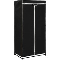 Bonnevie - Kleiderschrank Schwarz 75×50×160 cm vidaXL491077 von BONNEVIE