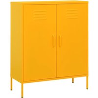 Bonnevie - Lagerschrank Senfgelb 80x35x101,5 cm Stahl vidaXL652845 von BONNEVIE