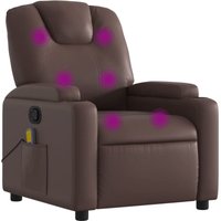 Bonnevie - Massagesessel Braun Kunstleder vidaXL21289 von BONNEVIE